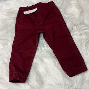 Cat & Jack 18M Burgundy Jogger Pants